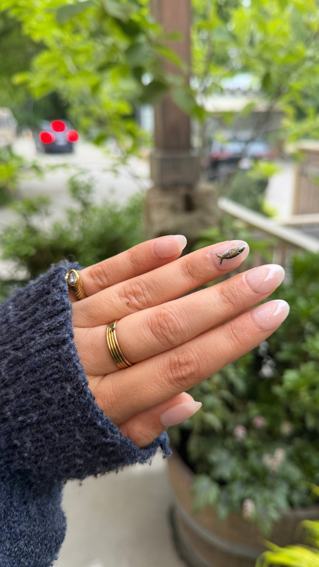 Sardine & Oyster Shell Set | Nantucket Summer Nails | Press Ons