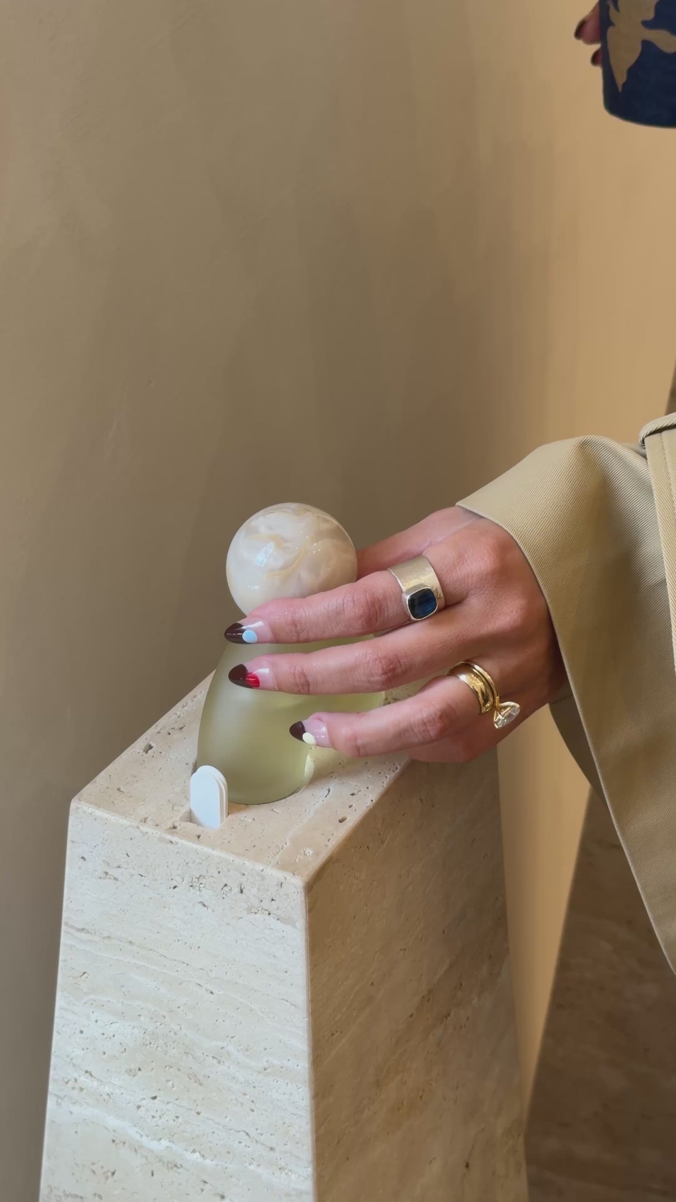 Funky French Tip Press On Nails | Dot Detail Set